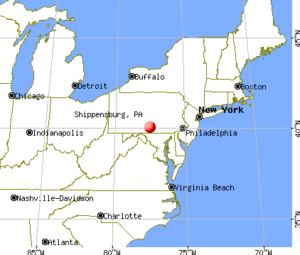 Shippensburg, Pennsylvania map