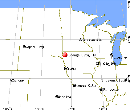 Orange City, Iowa map