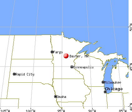 Baxter, Minnesota map