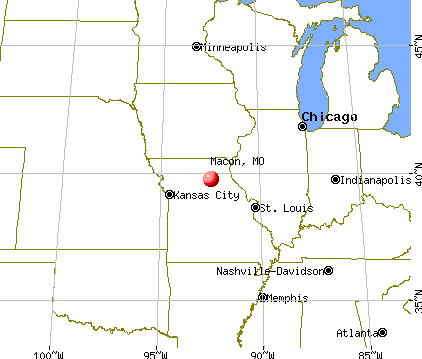 Macon, Missouri map