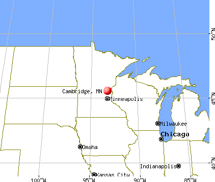 Cambridge, Minnesota map
