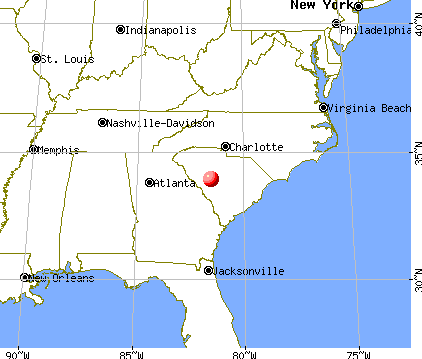 Batesburg-Leesville, South Carolina map