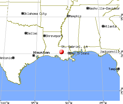 St. Gabriel, Louisiana map