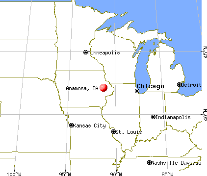 Anamosa, Iowa map