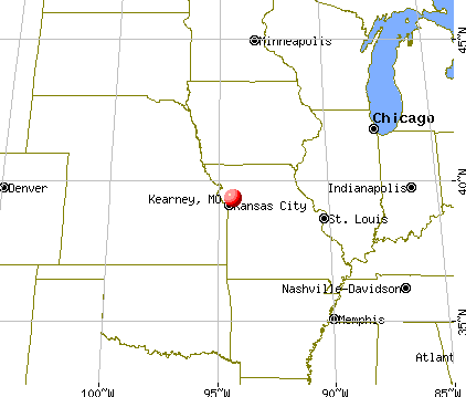 Kearney, Missouri map