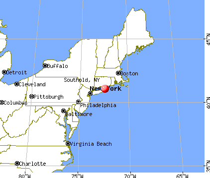 Southold, New York map