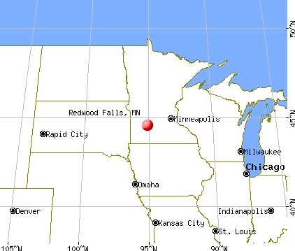 Redwood Falls, Minnesota map