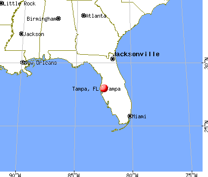 Tampa, Florida map