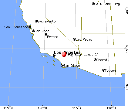 Big Bear Lake, California map