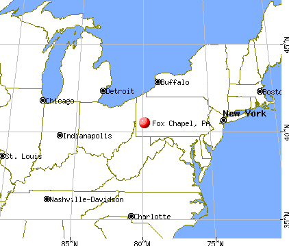 Fox Chapel, Pennsylvania map