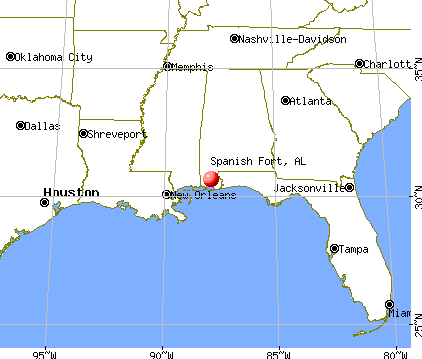 Spanish Fort, Alabama map