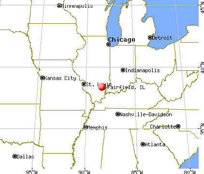 Fairfield, Illinois map