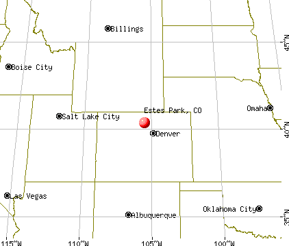 Estes Park, Colorado map