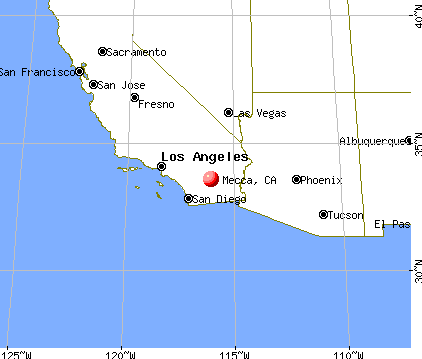 Mecca, California map