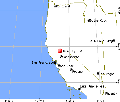 Gridley, California map