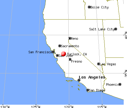 Turlock, California map