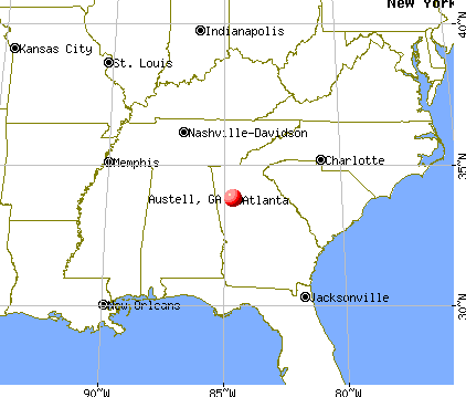 Austell, Georgia map