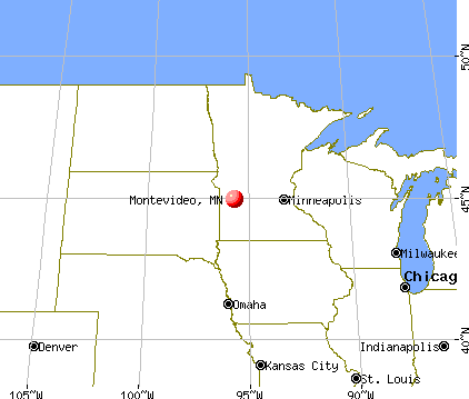 Montevideo, Minnesota map