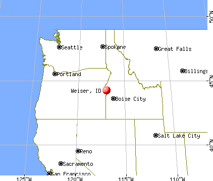Weiser, Idaho map