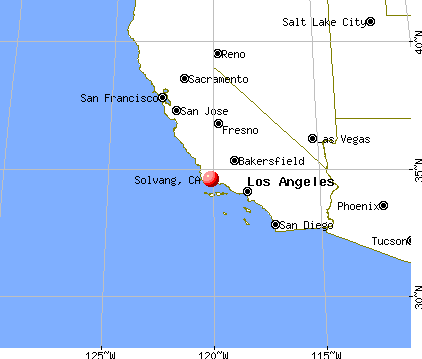 Solvang, California map