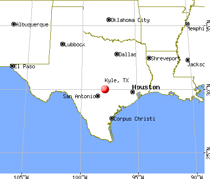Kyle, Texas map