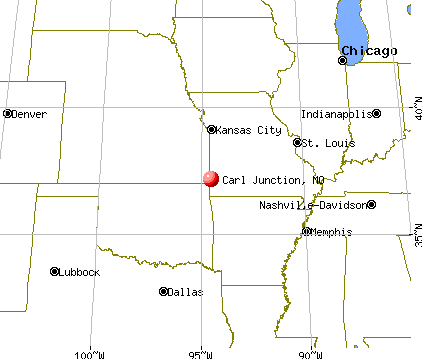 Carl Junction, Missouri map