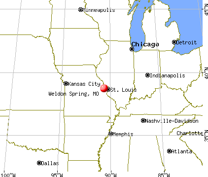 Weldon Spring, Missouri map