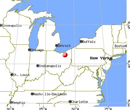 Montrose-Ghent, Ohio map