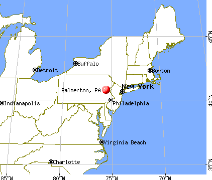 Palmerton, Pennsylvania map