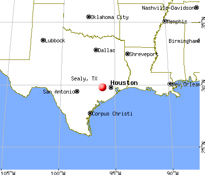 Sealy, Texas map
