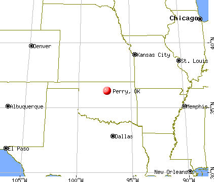 Perry, Oklahoma map