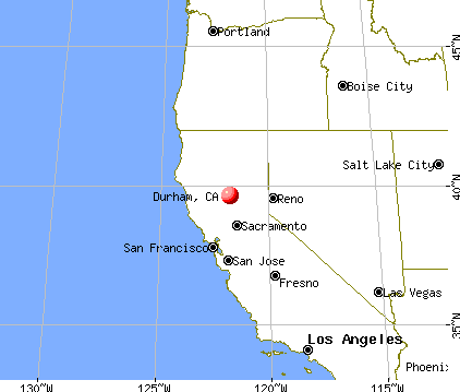 Durham, California map