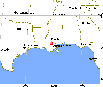 Ponchatoula, Louisiana map