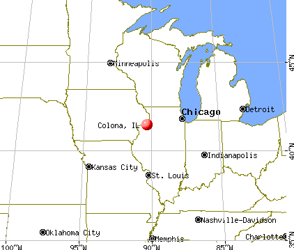 Colona, Illinois map