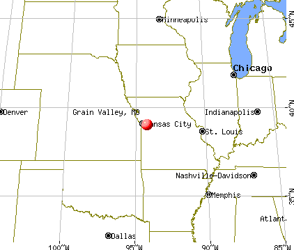 Grain Valley, Missouri map