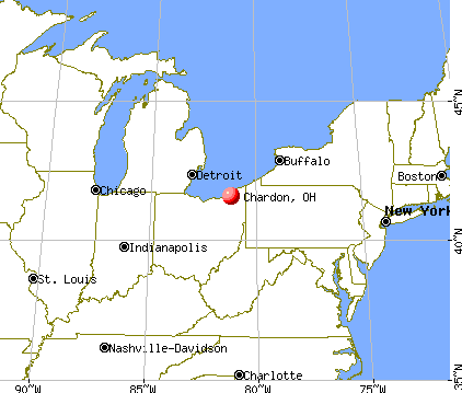 Chardon, Ohio map