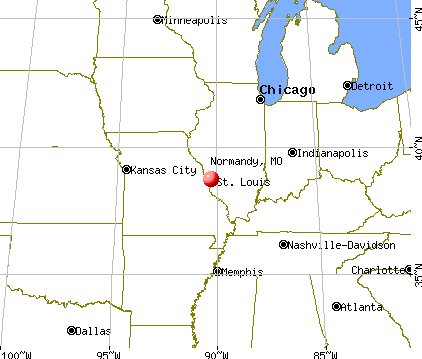 Normandy, Missouri map