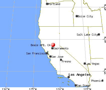 Beale AFB, California map