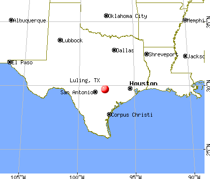 Luling, Texas map