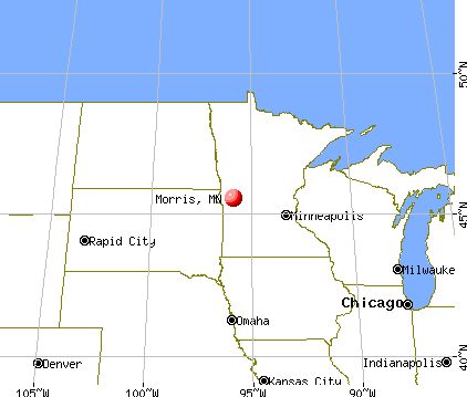 Morris, Minnesota map