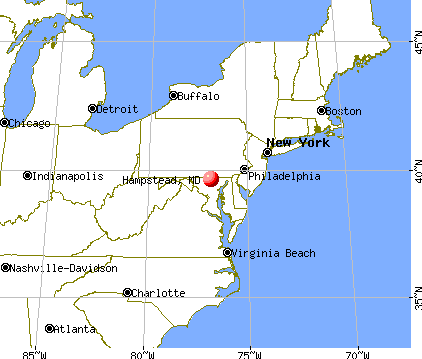 Hampstead, Maryland map
