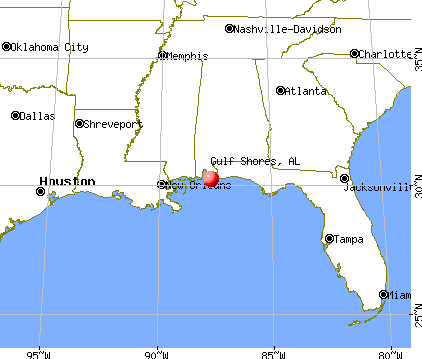 Gulf Shores, Alabama map