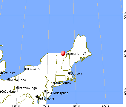 Newport, Vermont map