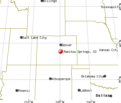 Manitou Springs, Colorado map