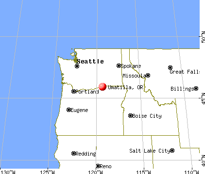 Umatilla, Oregon map