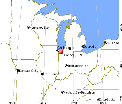 Porter, Indiana map