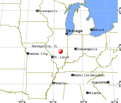 Shelbyville, Illinois map