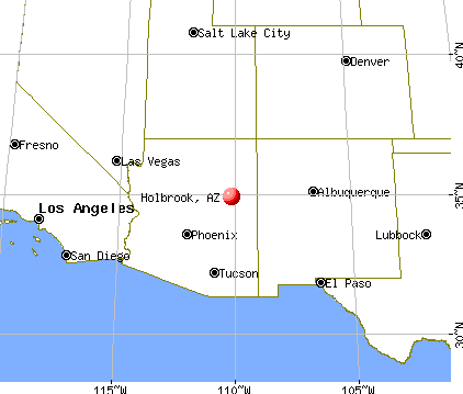 Holbrook, Arizona map