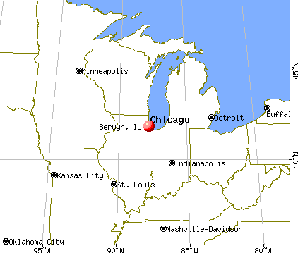Berwyn, Illinois map
