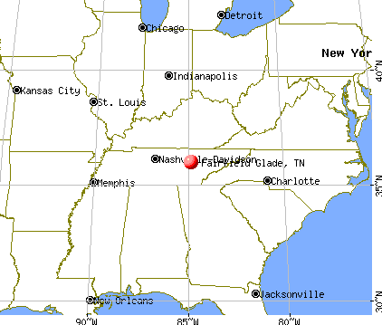 Fairfield Glade, Tennessee map